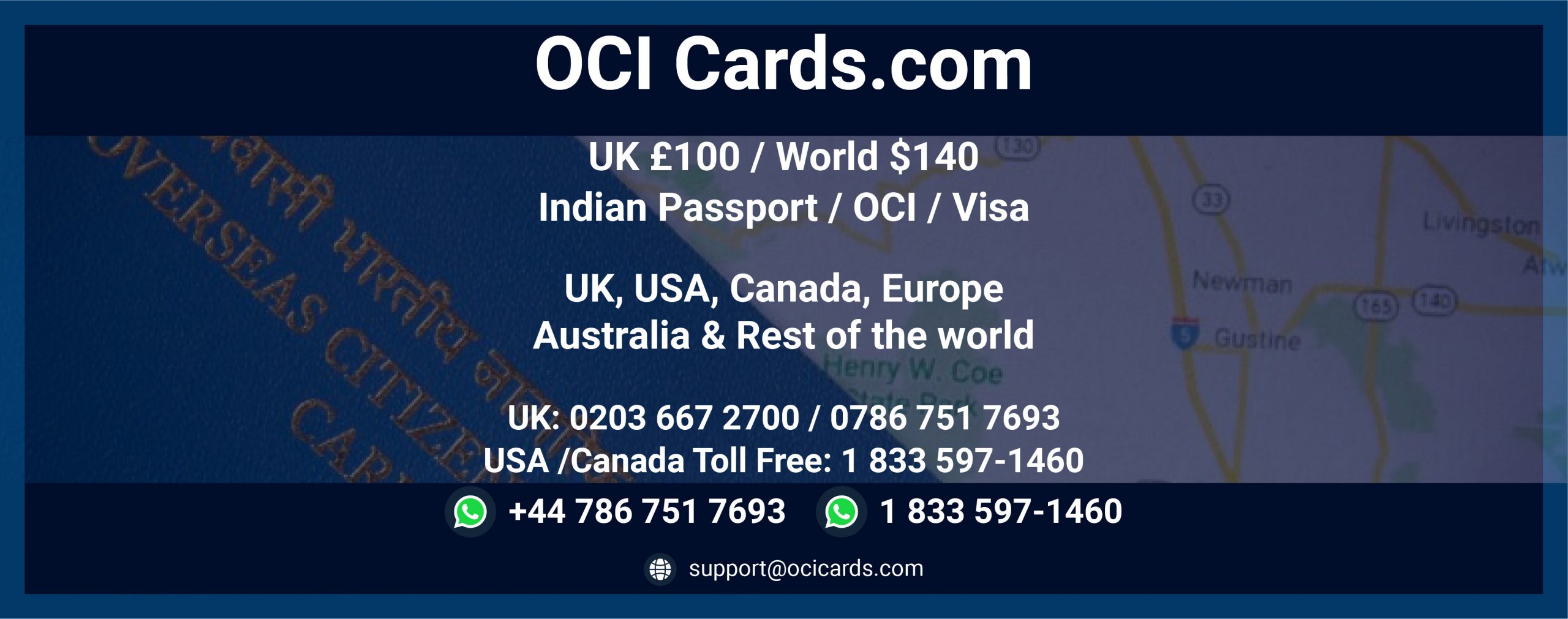 Oci Cards India E Visa Oci Application Agents Uk Usa